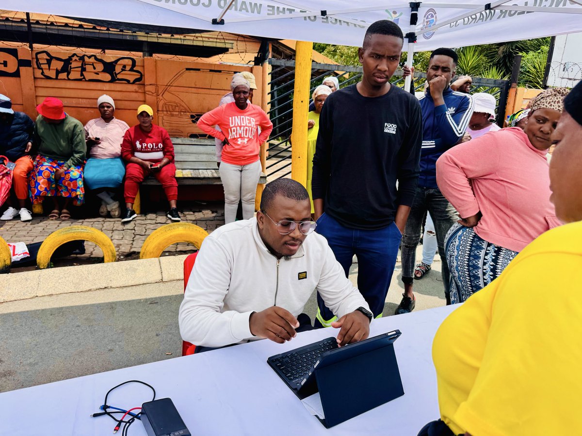 Ward 35 Councillors table outreach program at Dukathole, this outreach is focused on getting data for families that have people living with disabilities, child headed families. <a href="/MYANC/">ANC - African National Congress</a> <a href="/GautengANC/">Gauteng ANC</a> <a href="/ANC_EKU_OFFICIA/">ANC EKURHULENI REGION OFFICIAL</a> <a href="/ANCParliament/">ANC Parliament</a>