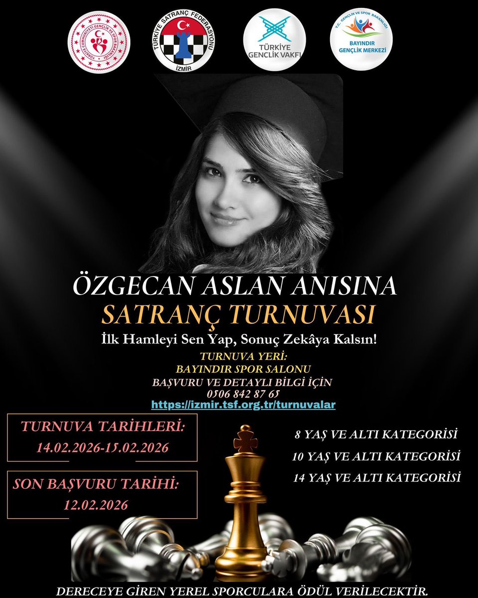📌Bayındır Spor Salonu

Genç yaşta bir cani tarafından aramızdan ayrılmak zorunda bırakılan, kıymetli kardeşimiz gencimiz Özgecan Aslan anısına, Bayındır Gençlik Merkezi ve Bayındır TÜGVA Temsilciliği işbirliğiyle, Türkiye’mizin değişik il ve ilçelerinden katılımcıların iştirakı
