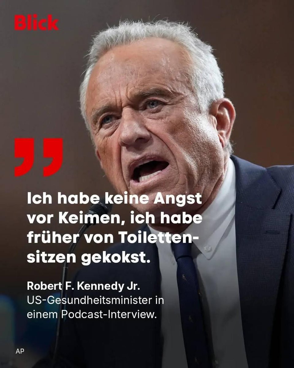 Und das, liebe Kinder, ist der Gesundheitsminister der USA.
Klingt komisch, ist aber so.