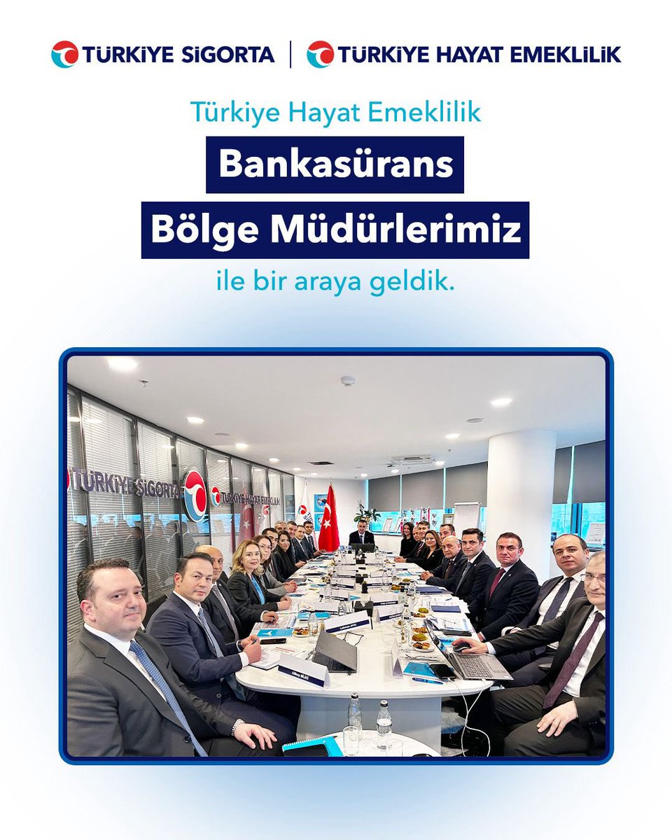 Genel Müdürümüz Sayın Taha Çakmak, “Bankasürans Bölgeler Değerlendirme ve Strateji Toplantısı” kapsamında, 2026 yılı yol haritamız ve stratejik hedeflerimiz doğrultusunda; büyüme, kapsayıcılık ve sürdürülebilirlik odağında Türkiye Sigorta ve Türkiye Hayat Emeklilik Bankasürans