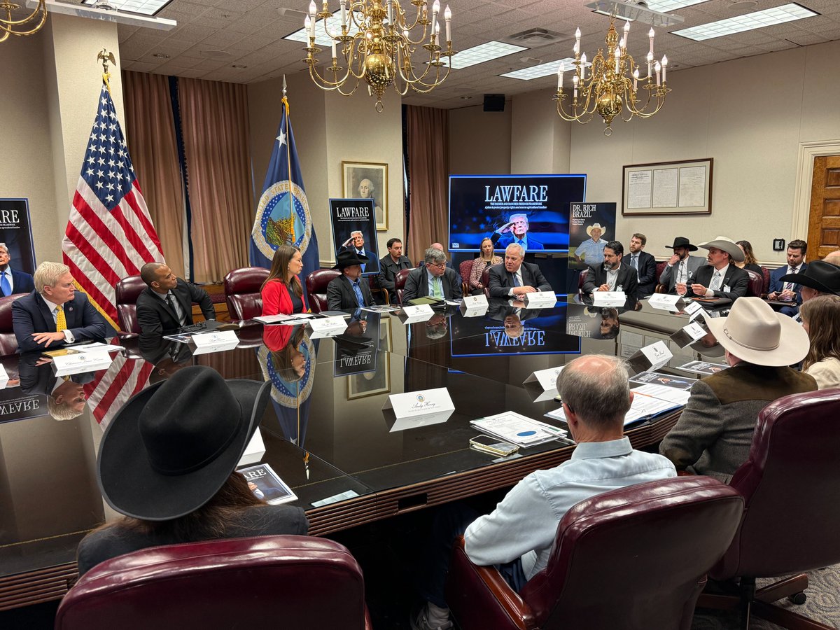 Chairman of The Bernhardt Group and former Interior Secretary, <a href="/davidlbernhardt/">David Bernhardt</a>, attended the launch of the Farmer and Rancher Freedom Framework. Led by the <a href="/USDA/">Dept. of Agriculture</a> and  <a href="/SecRollins/">Secretary Brooke Rollins</a>, the initiative will dismantle burdensome regulations and eliminate the legal abuse punishing