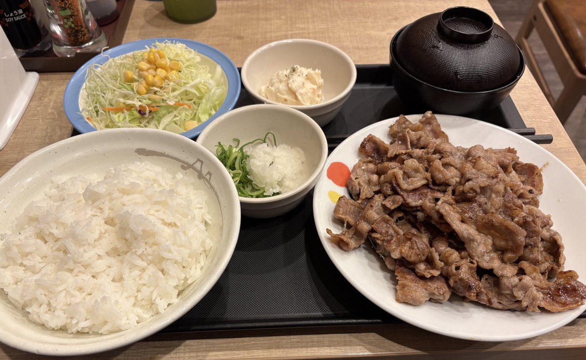 松屋のカルビが変わったと聞いたので…
深夜の調査＆背徳飯です🍚