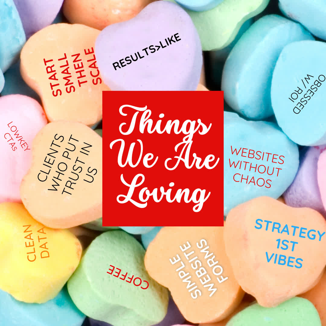Love is in the air at the office....for metrics and clear wins.

#ValentinesForMarketingNerds