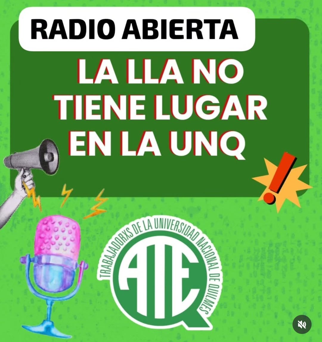 <a href="/ullaunq/">ULLA UNQ</a> hizo movilizar y llorar a un sindicato.

Todo marcha acorde al plan.