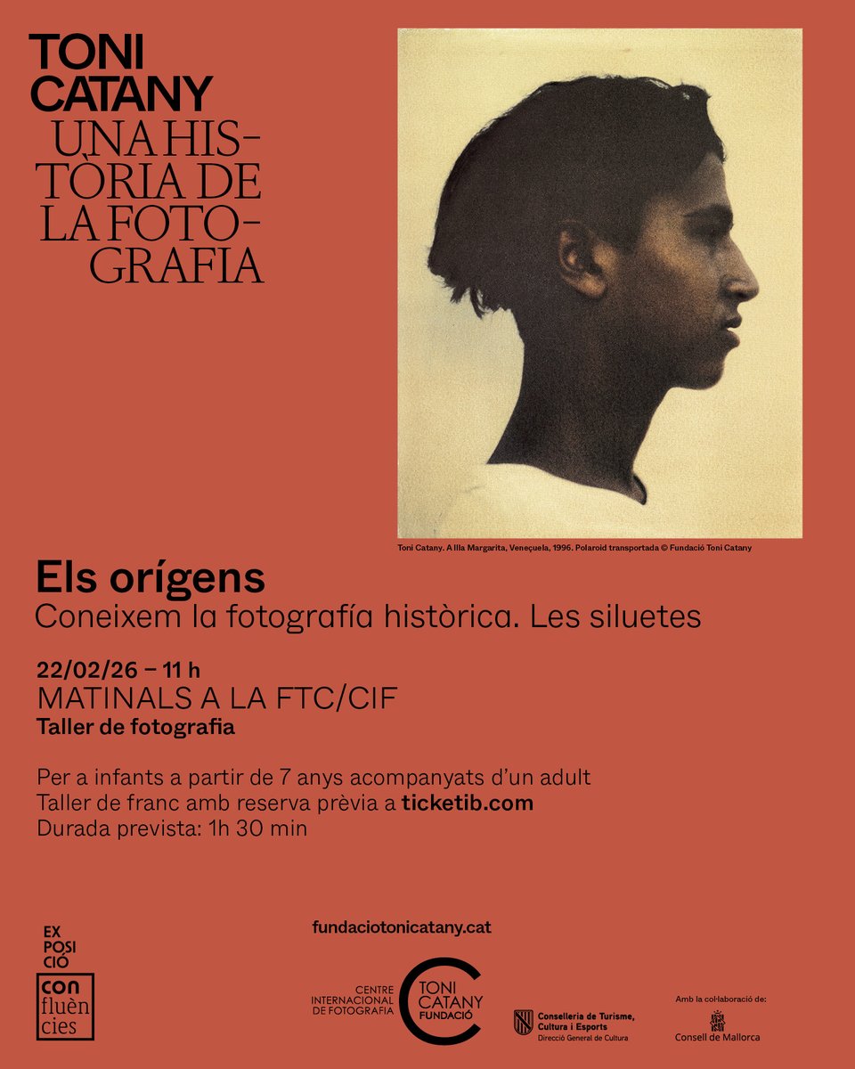 2/5

22/2 - 11h
Els orígens. Coneixem la fotografia històrica: les siluetes
Per a infants a partir de 7 anys acompanyats d'un adult
Activitat gratuïta
info i inscripcions: fundaciotonicatany.cat/activitat/els-…