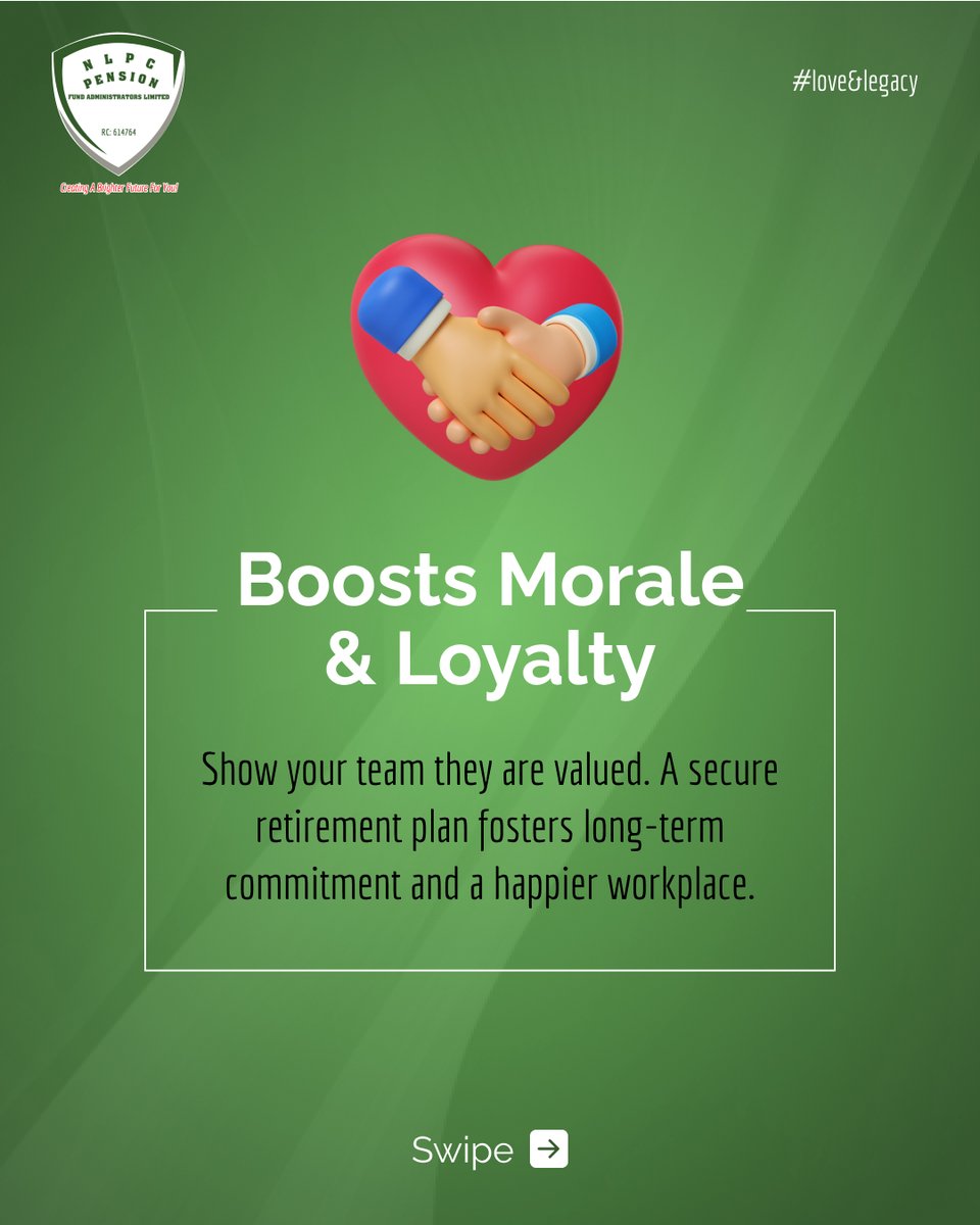 nlpcpfa's tweet photo. For employers, showing you care goes beyond the daily tasks. A strong pension plan is a testament to your commitment to your team's long-term well-being. Partner with NLPC Pension to offer benefits that truly speak volumes.
#EmployeeWelfare #HRLoveLanguage #NLPCPension #NLPCpfa https://t.co/u1rBFDzROT