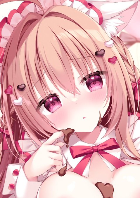 バレンタインのちょこ…たべて🍫🎀 