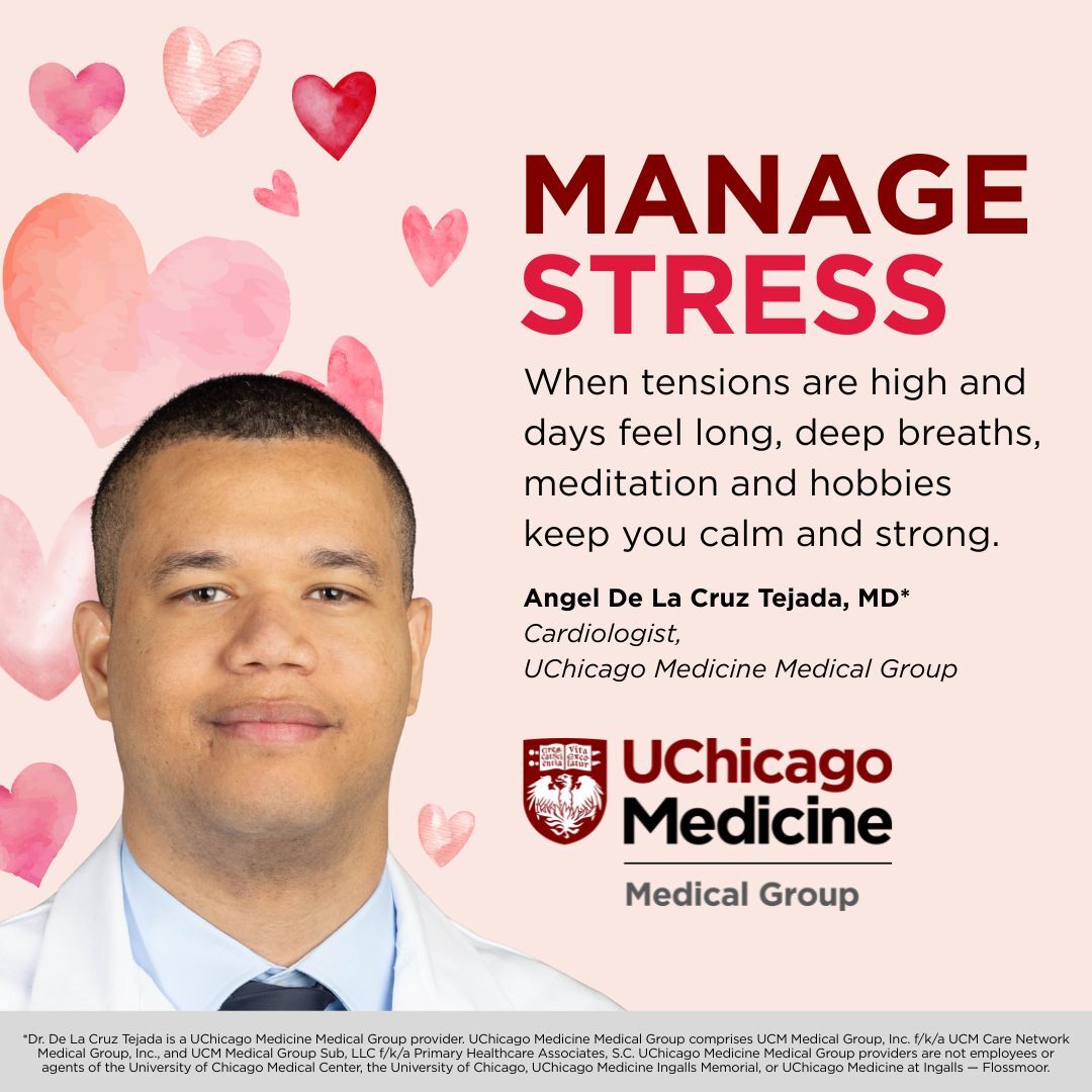 UChicagoMed's tweet image. The best Valentine's Day gift is a healthier you.  Follow these simple, cardiologist-approved tips to help protect your heart — not just for yourself, but for the people who love you most. #HeartMonth