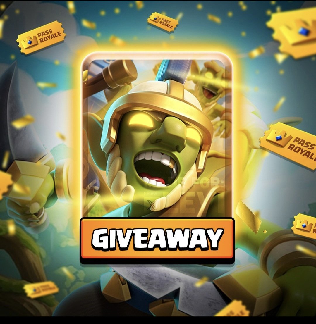 GIVEAWAY: Pass Royale + 5 Permanent Friend Links

🔥REQUIREMENTS:
- LIKE
- RT
- TAG A FRIEND
- FOLLOW <a href="/Marcos51484617/">Roya_le8</a>
- FOLLOW <a href="/hogrider1995/">Mohamed</a>
⭐️WINNER ANNOUNCED IN 3 DAYS
GOOD LUCK EVERYONE ❤️☄️