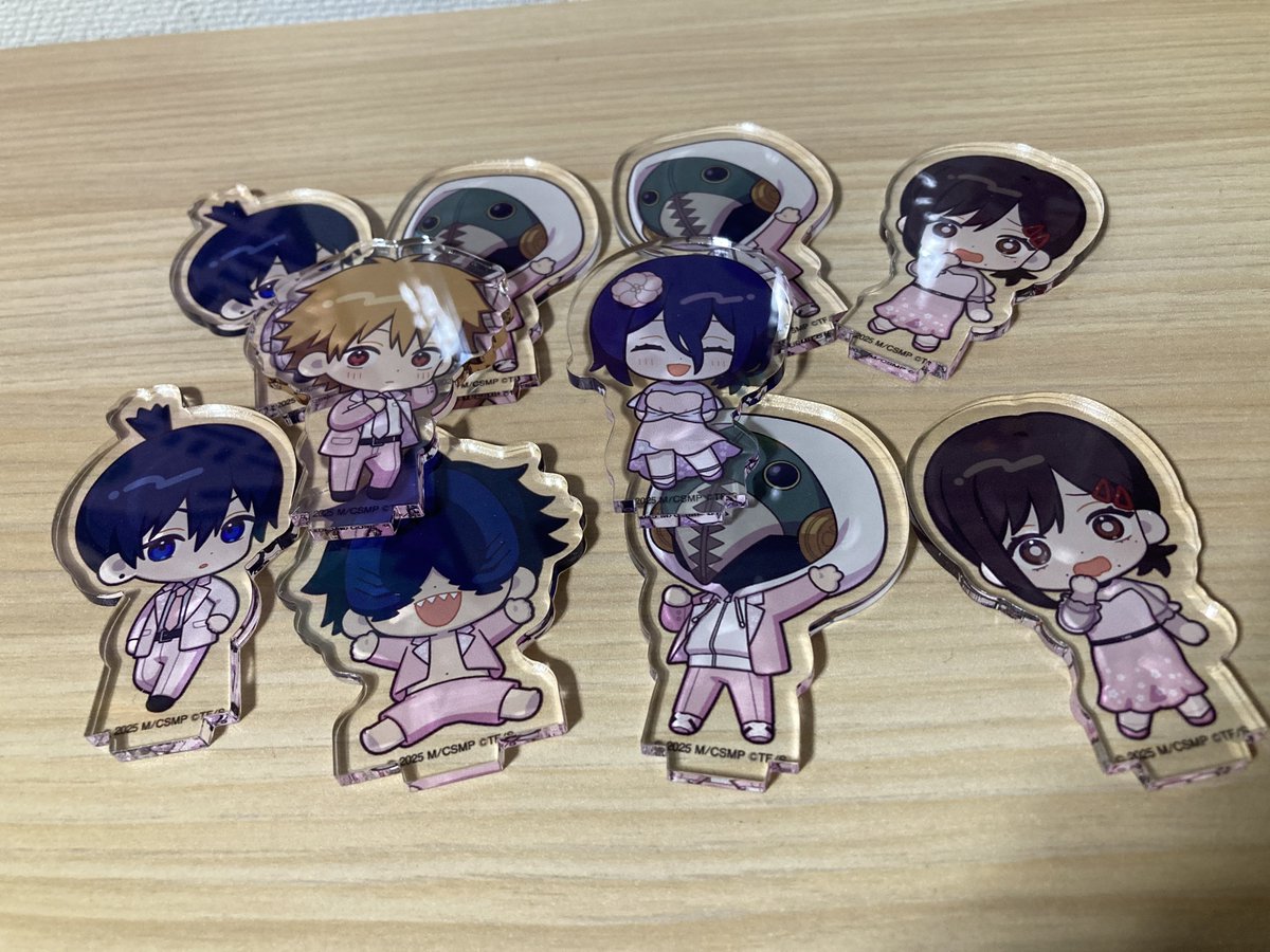 ミニキャラアクリルスタンドもコンプ！！😭 #劇場版チェンソーマン