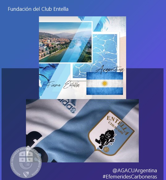 agacuargentina's tweet image. #efemeridescarboneras

14/3/1914 Fundación del @V_Entella 

Saludamos, en su 112° aniversario, al Entella, club ligado desde su nacimiento con la Argentina. 

¡FELICIDADES ENTELLA!

Dal 1914 del Tigullio sei la stella 🌟

#ForzaEntella #UnaSolaSquadra #AGACU #chiavari #tigullio