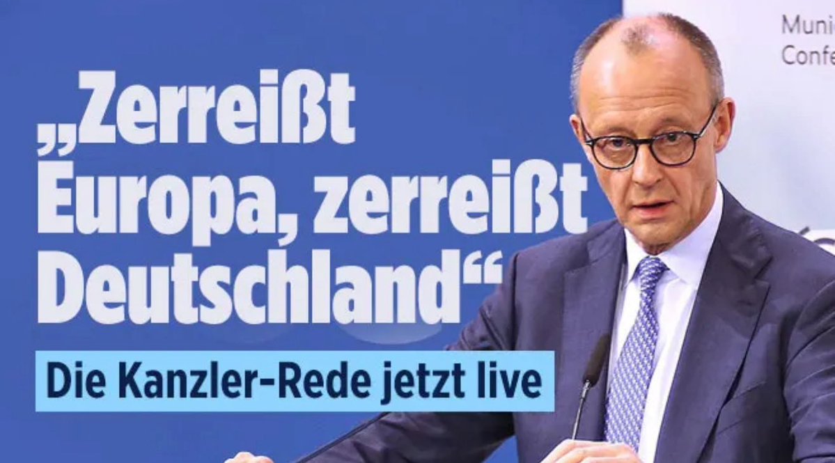 Nein <a href="/bundeskanzler/">Bundeskanzler Friedrich Merz</a> <a href="/_FriedrichMerz/">Friedrich Merz</a>, zerreißt es die EU, wird Deutschland zu dem Wohlstand zurückkehren, den es vor der EU hatte.
