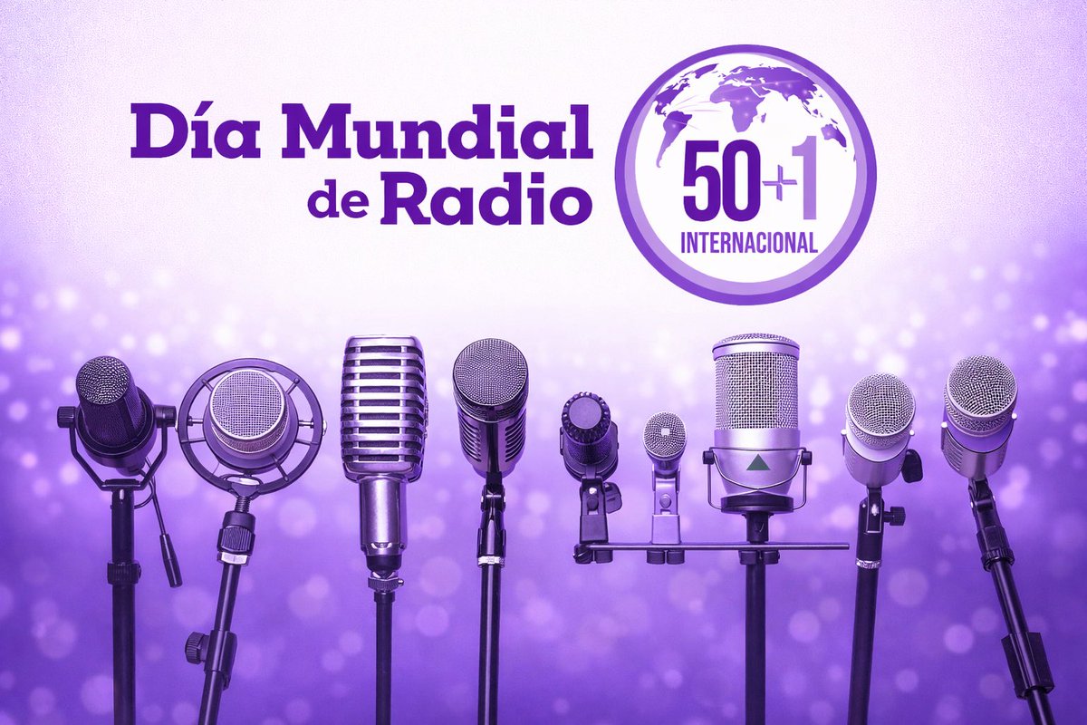 50mas1intl's tweet photo. 🎙️ Día Mundial de la Radio
La radio sigue siendo una voz cercana, libre y poderosa.
Hoy reconocemos a las mujeres que informan, denuncian y transforman desde el micrófono.

💜 50+1 Internacional

#DíaMundialDeLaRadio  #VocesDeMujeres https://t.co/z6tkxdjuAd