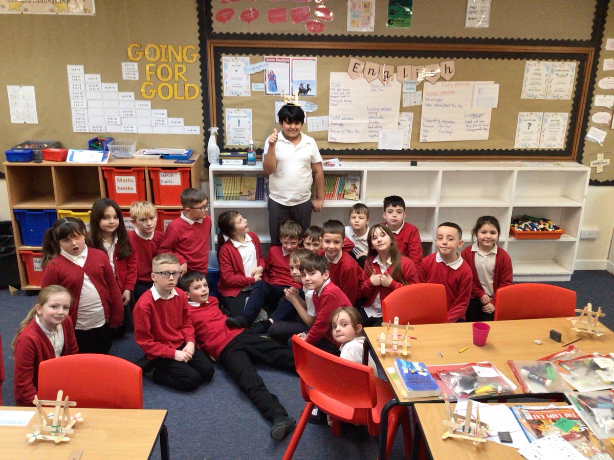 Year 4 have made and tested trebuchets as part of our DT work this term. They did a great job and had great fun testing them! <a href="/Bepschools/">Bradgate Education Partnership</a>