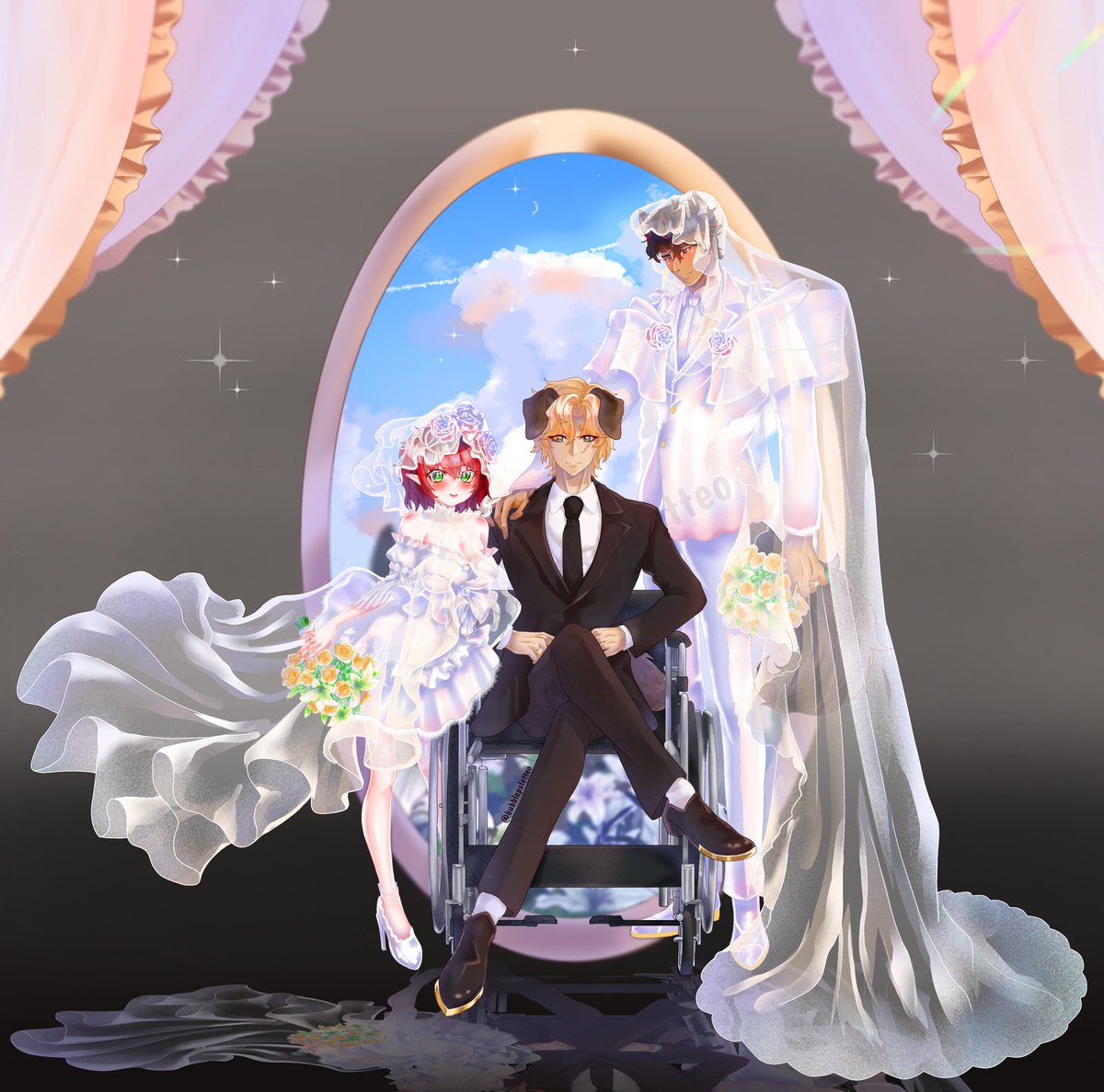 bubblepaletteo's tweet photo. Don’t know how to express how cute they look together ihuftffhugkjkdstgjk I love this art so much 😭😭😭😭😭😭😭

Note character idea doesn’t belong to me
Like, comment and share if you like it (｡•̀ᴗ-)✧

#animeart #animetwt #coupleart #AnimeJapan https://t.co/d44PSgDh6T
