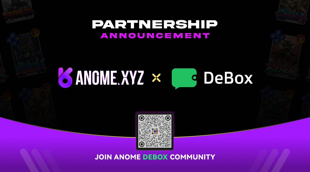 📷 ANOME × <a href="/DeBox_Social/">DeBox</a>  Partnership Announced

This collaboration focuses on community engagement, on-chain identity verification, and task-based incentives, further strengthening ANOME’s expansion into the SocialFi space.

Through the DeBox platform, users will be able to:
📷