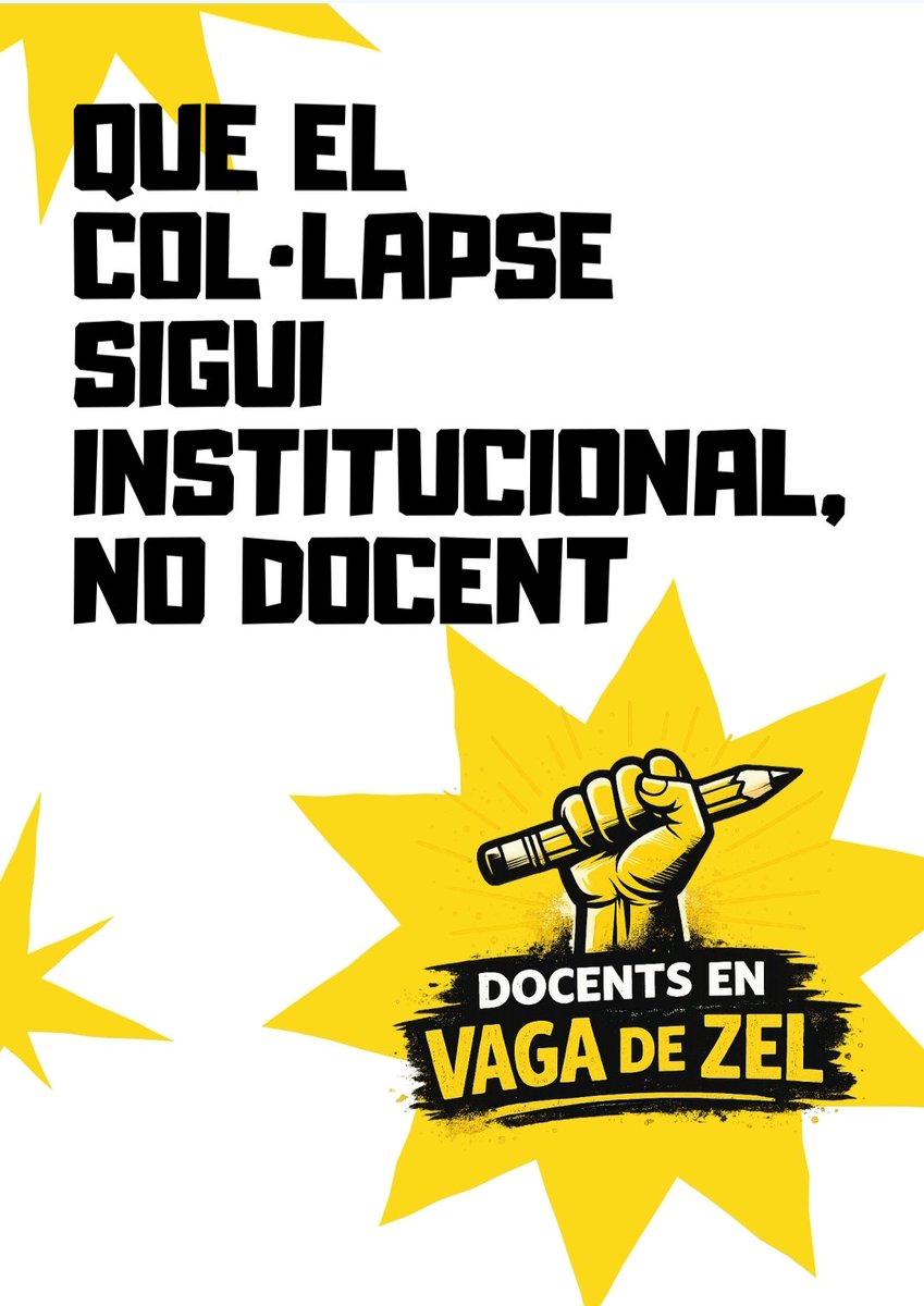VagadeZelDocent's tweet photo. @CCOOeducacio No afluixenm, cal continuar mobilitzant-nos i potser trobar altres maneres de protesta. https://t.co/rLIQQzMMeM