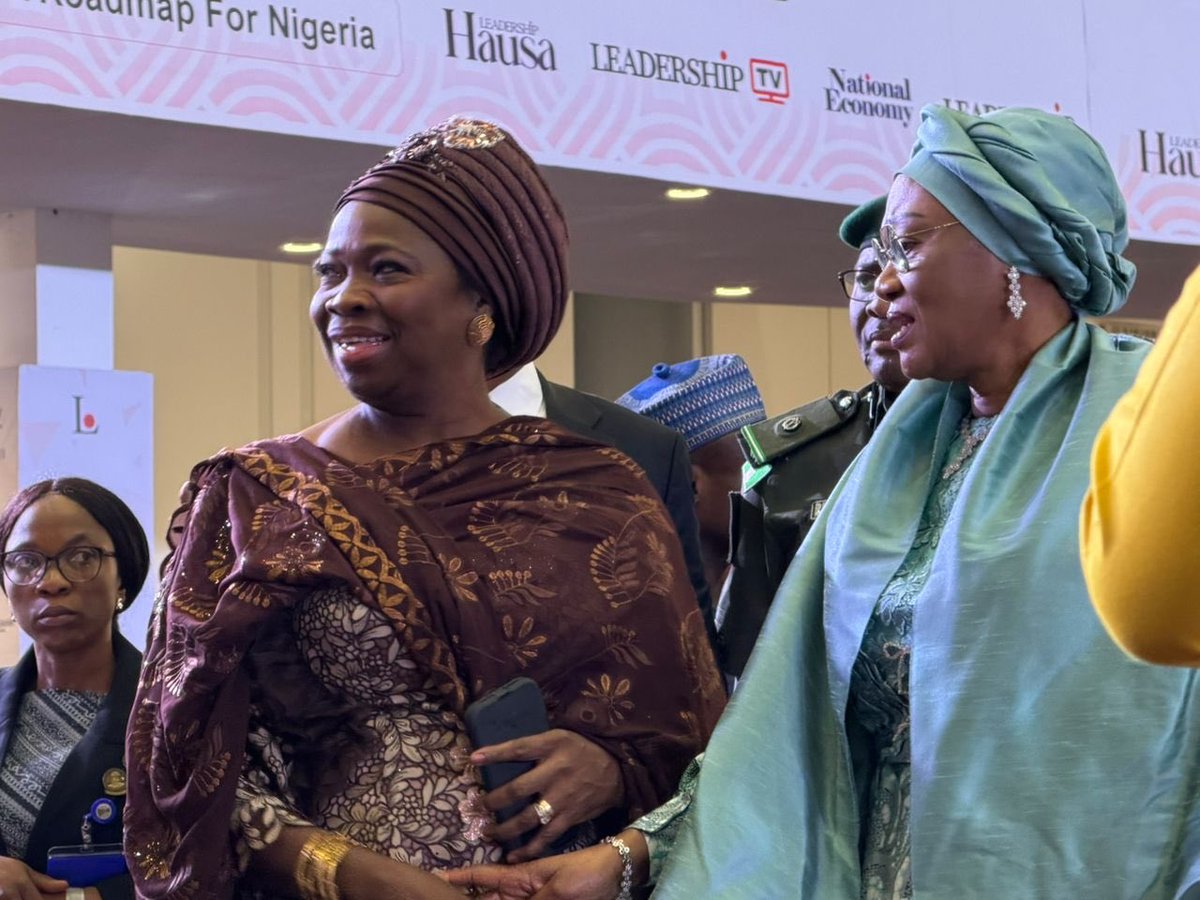 ⁦⁩ Congrats to Her Excellency, Senator Oluremi Tinubu, CON  on her recognition as Person of the Year 2025 at the 18th Leadership Newspapers Annual Conference and Awards.Indeed a distinguished and well deserved honor ⁦<a href="/SenRemiTinubu/">Sen Oluremi Tinubu, CON</a>⁩