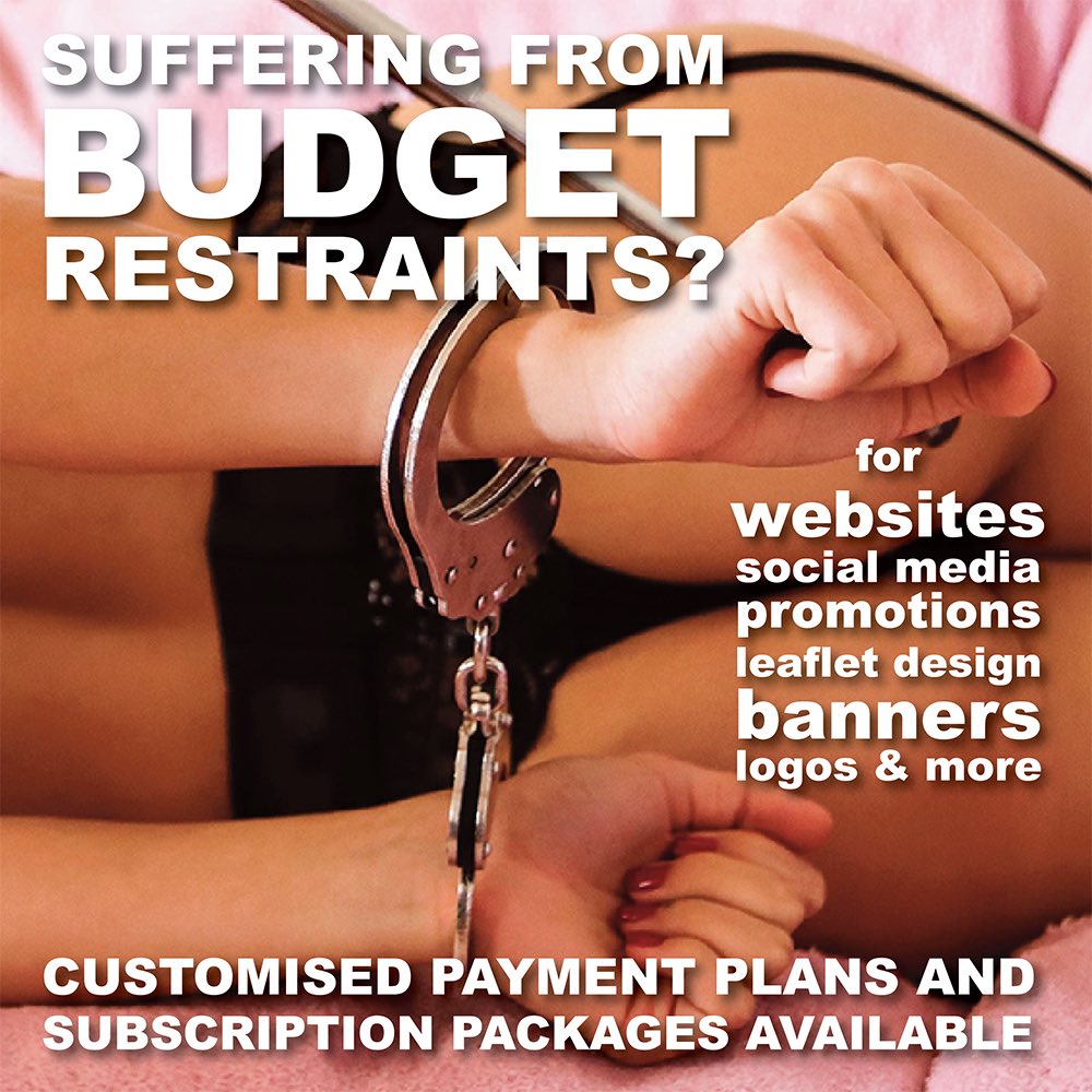 Thought you couldn’t afford a new website? This is no time for restraint - we’ve customised payment plans / subscription options to help spread the cost - so unlock your potential right now! Contact us for further details #kinkmarketing #kinkypromos #kinkwebsites #kinksocials