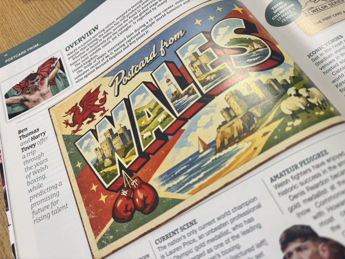 𝐀 𝐩𝐨𝐬𝐭𝐜𝐚𝐫𝐝 𝐟𝐫𝐨𝐦 𝐖𝐚𝐥𝐞𝐬 🥊

Really pleased to finally say that a piece myself and <a href="/BThomasJourno/">Ben Thomas</a> had written has been featured in the latest copy of the <a href="/BoxingNewsED/">Boxing News</a> magazine. 

Welsh sport is something which I am particularly very passionate about covering, and