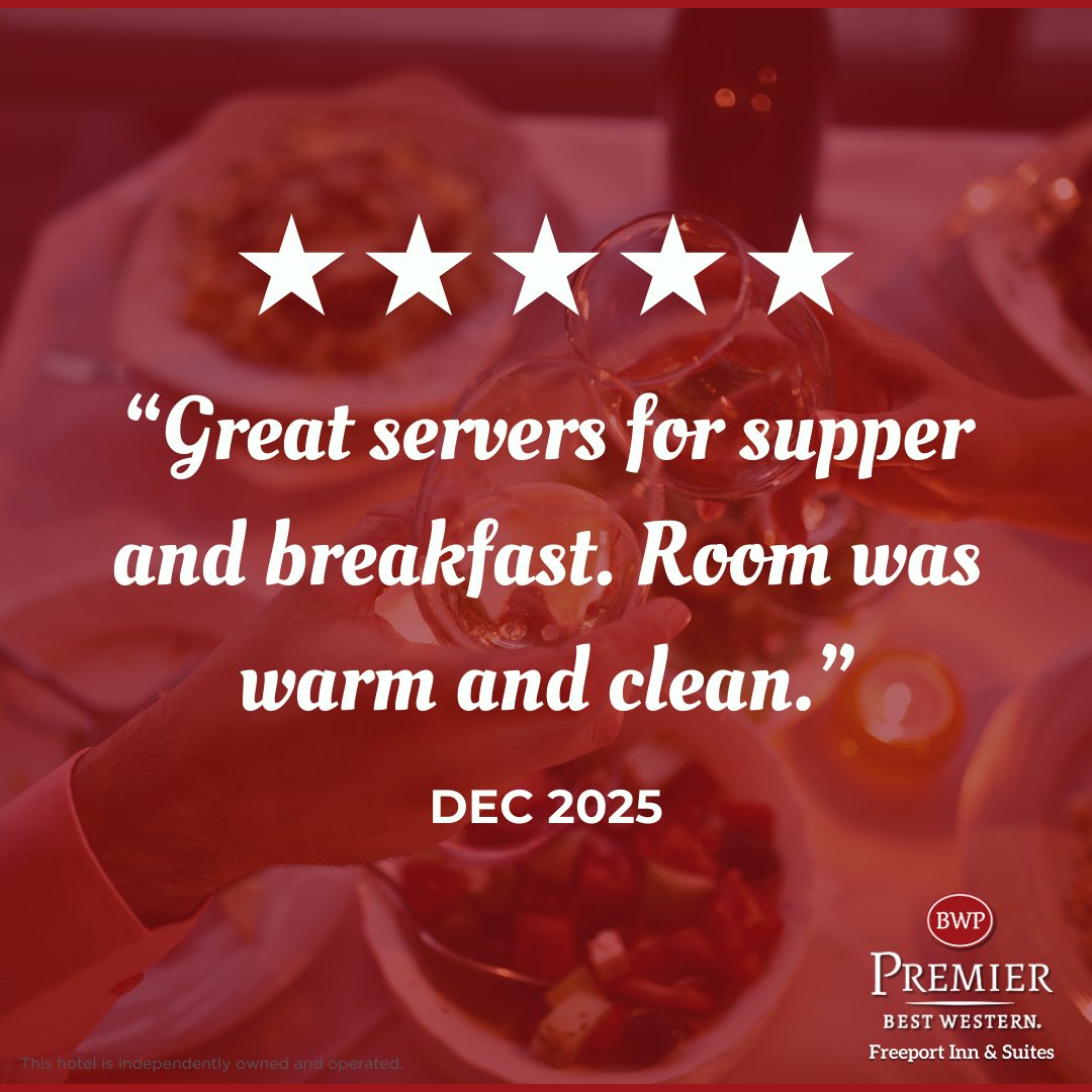 Another 5 star review! Thank you for choosing Best Western Premier Freeport Inn Calgary 💤 #Calgary #Alberta #Reviews #BestWesternPremier
