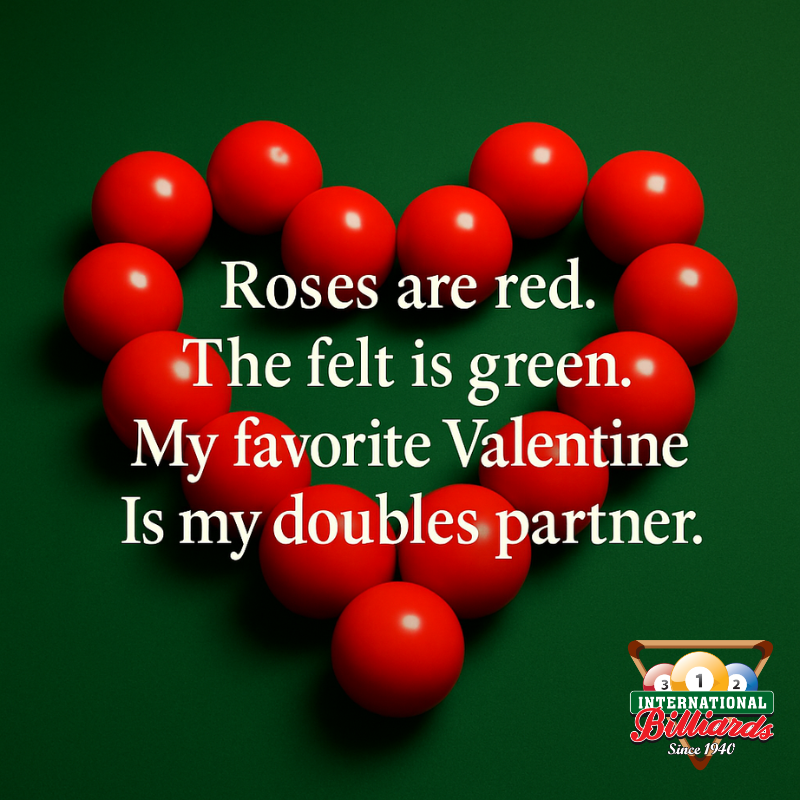 Valentine’s plans? Keep it simple.
Good company. Good competition. Great pool. 🎱❤️

👉 Tag your favorite doubles partner below.

#ValentinesDay #PoolLife #BilliardsLove #GameNight #CueLife #HoustonTX #PlayPool