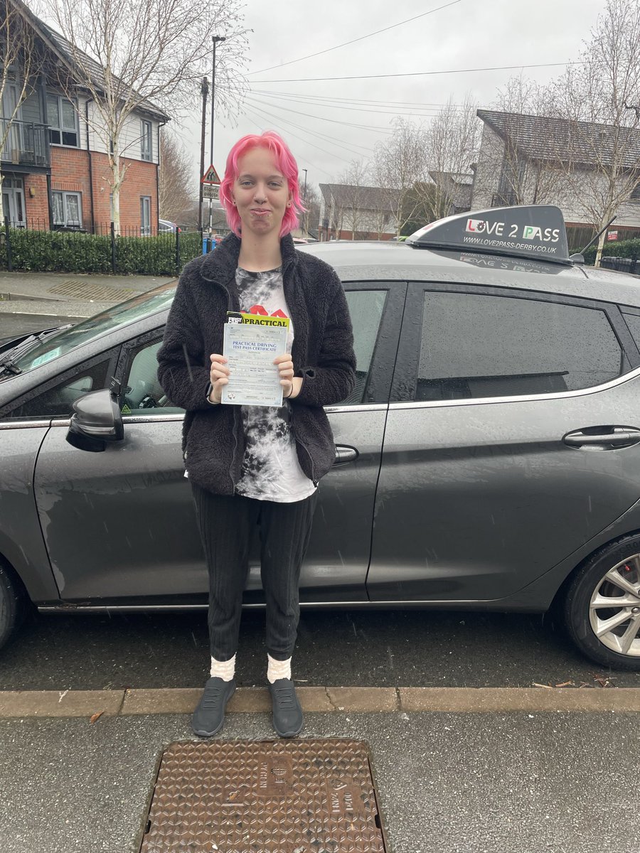 love2passderby's tweet photo. Congratulations to Rae for passing first time today in awful weather. Thanks for learning with me. 
https://t.co/XNSSHtGZOy
#love2pass https://t.co/YvETXgBWwF