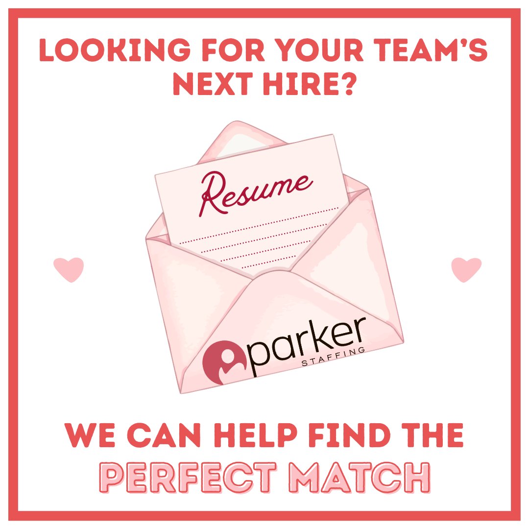 Finding the right hire isn’t luck — it’s the right match. We help connect great talent with growing teams.

Learn more about how we can support your hiring needs at parkerstaffing.com/find-talent/.

#ParkerStaffing #ValentinesDay #HiringSolutions #Recruiting