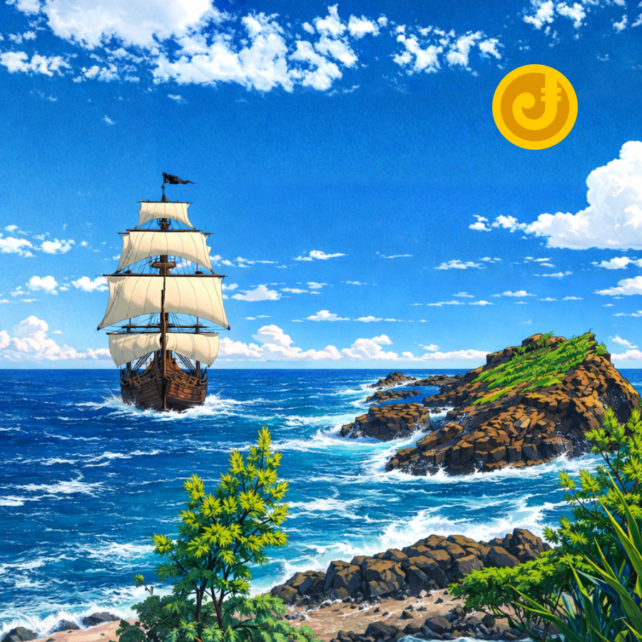 Jetons_re's tweet photo. Above the #Victorieux, a new sun rises. A symbol engraved in #Gold. 

The Missing Fragment has been added to our quest. The ship is preparing to set sail. $JTN is about to awaken. 

#JTN #Solana #Web3 #LaReunion #Crypto 🔥 https://t.co/Kl4hsTeRUx