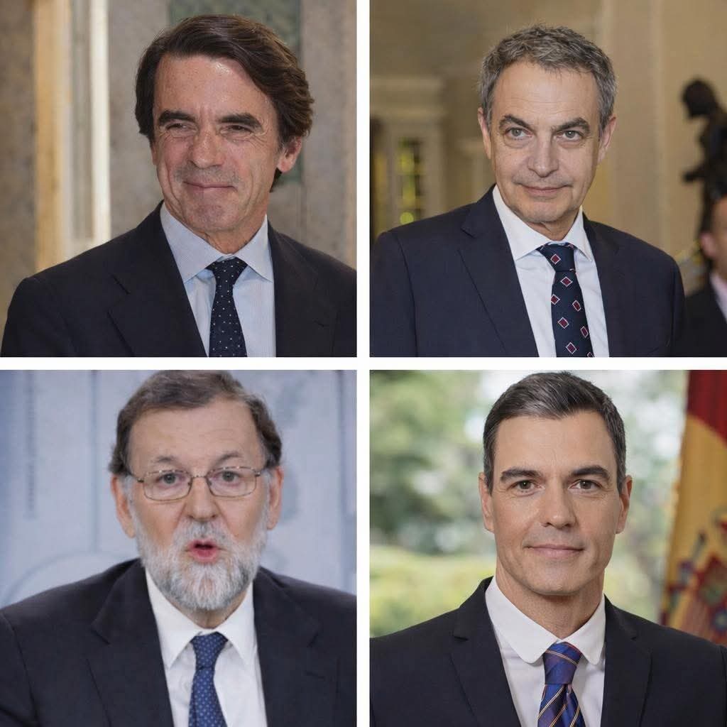 ¿Cual fue el mejor presidente para vosotros? 
Yo no puedo decir a ninguno porque en esta foto no sale Franco.