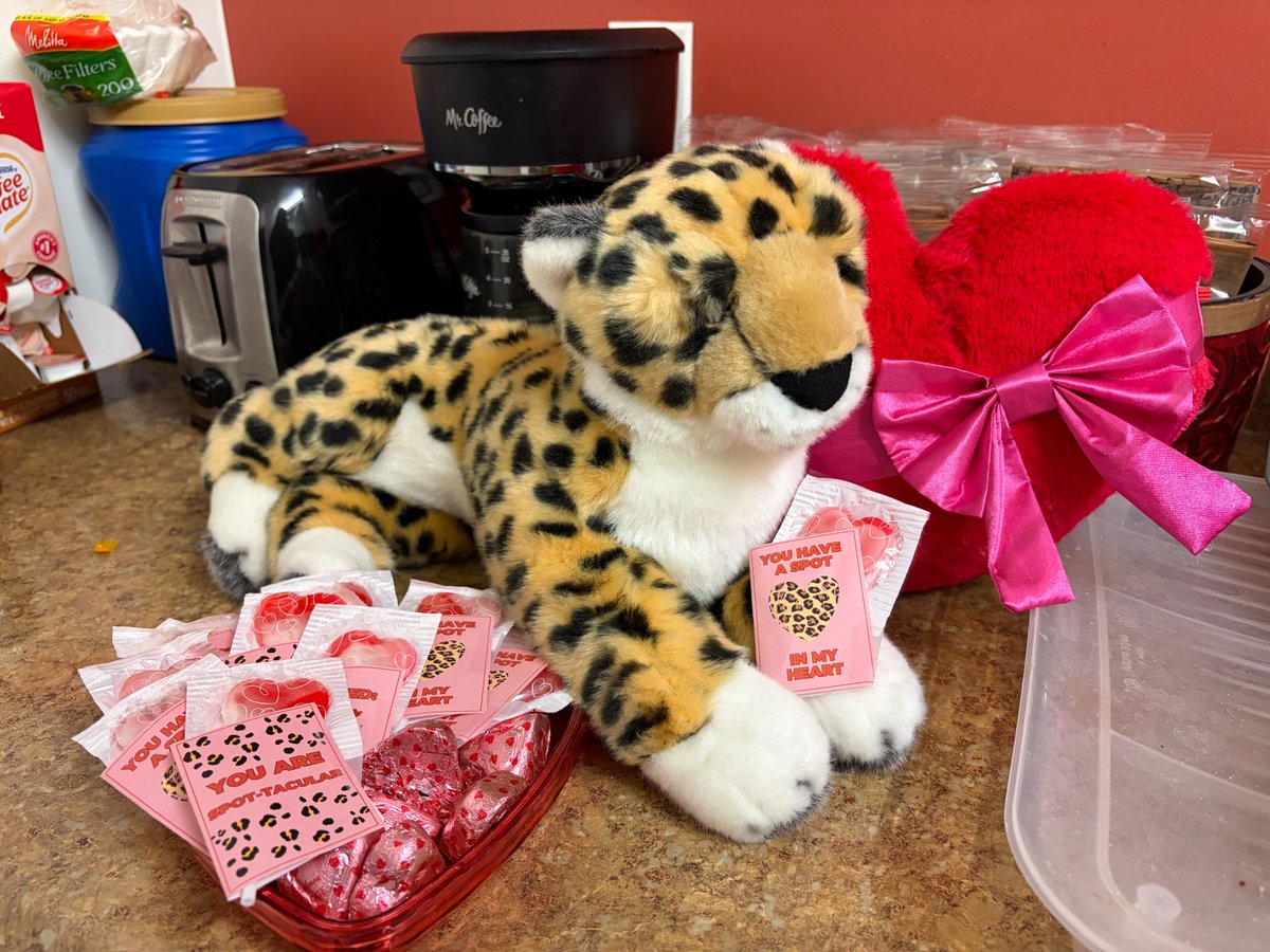 Roses are red. 🌹
Candy is sweet. 😋
Spot gave us treats that can’t be beat! 💘🍬

Our hearts (and snack bowls) are full! Happy early Valentine’s Day from Beyond Spots &amp; Dots! 🥰