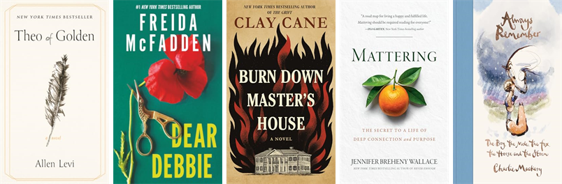 BigelowLibrary's tweet photo. This week the Bigelow Free Public Library has 81 new books and two new movies.  New items include Theo of Golden. https://t.co/xFAzErQrmT https://t.co/r8Hu8sbdPU