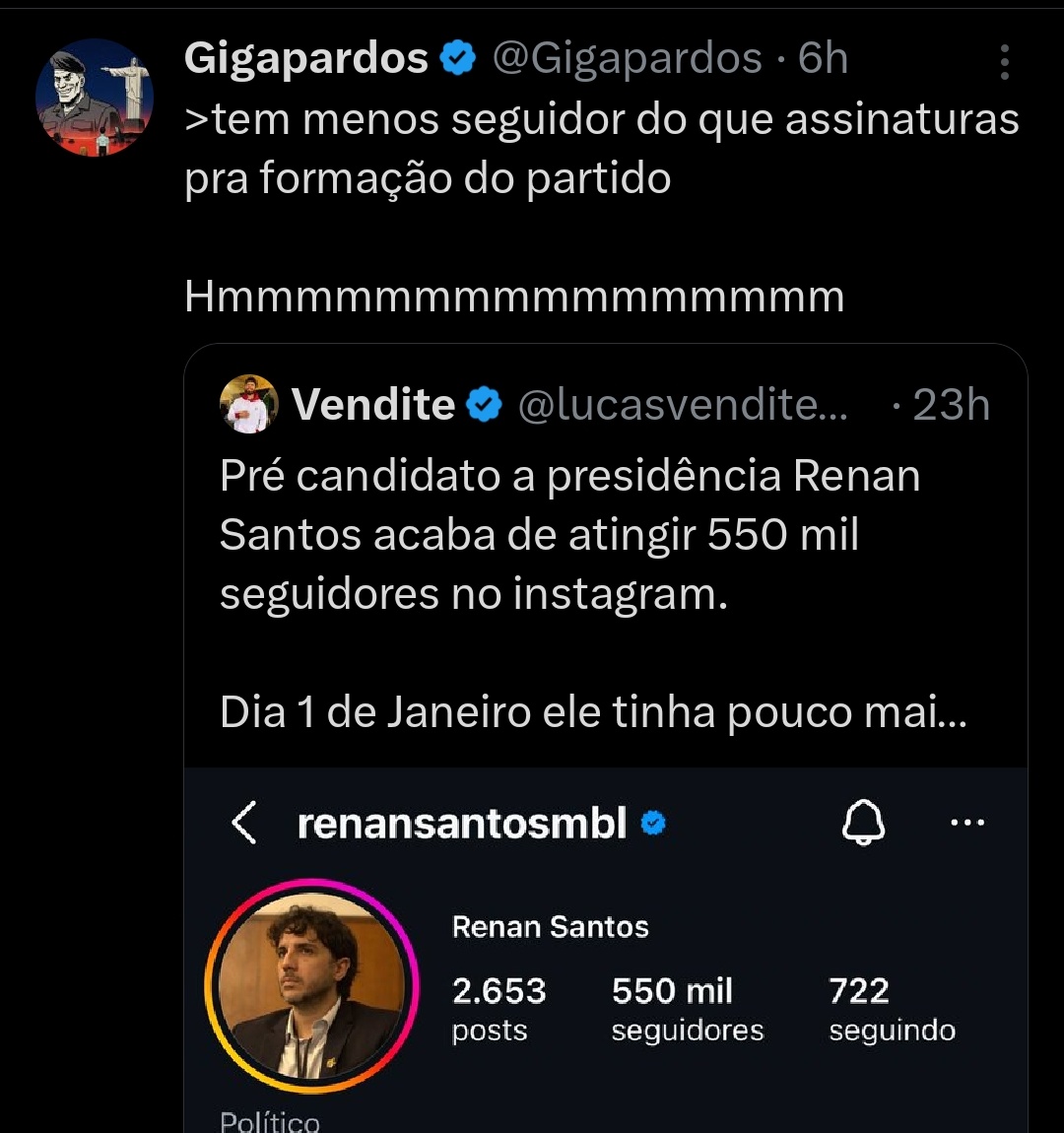 Todo dia haters burros do MBL tweet media