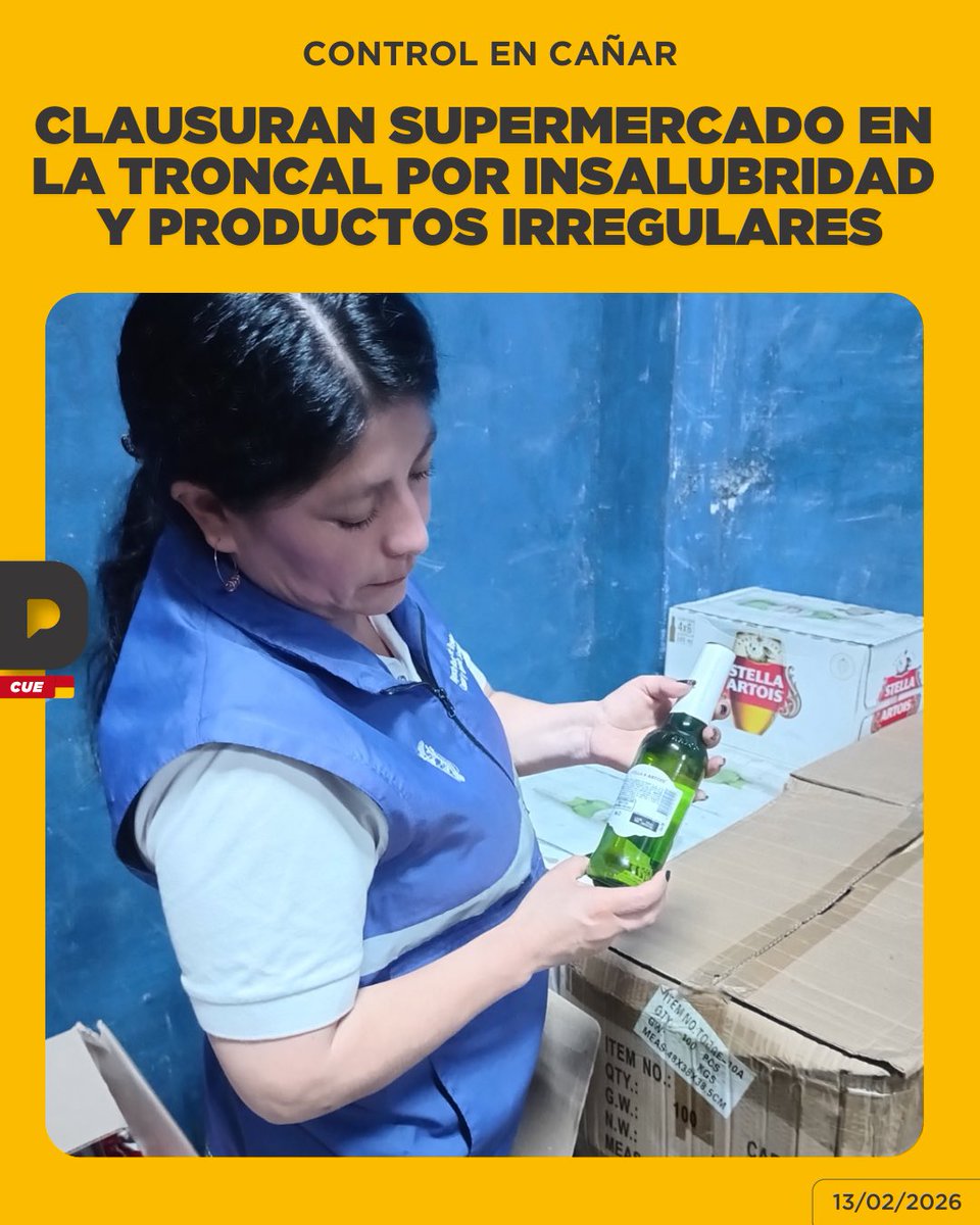 Arcsa clausuró un supermercado en La Troncal tras detectar graves condiciones de insalubridad: productos con moho, estanterías oxidadas, heces de roedor y un gato en áreas de alimentos. También se hallaron productos sin registro sanitario y 759 preservativos reportados como