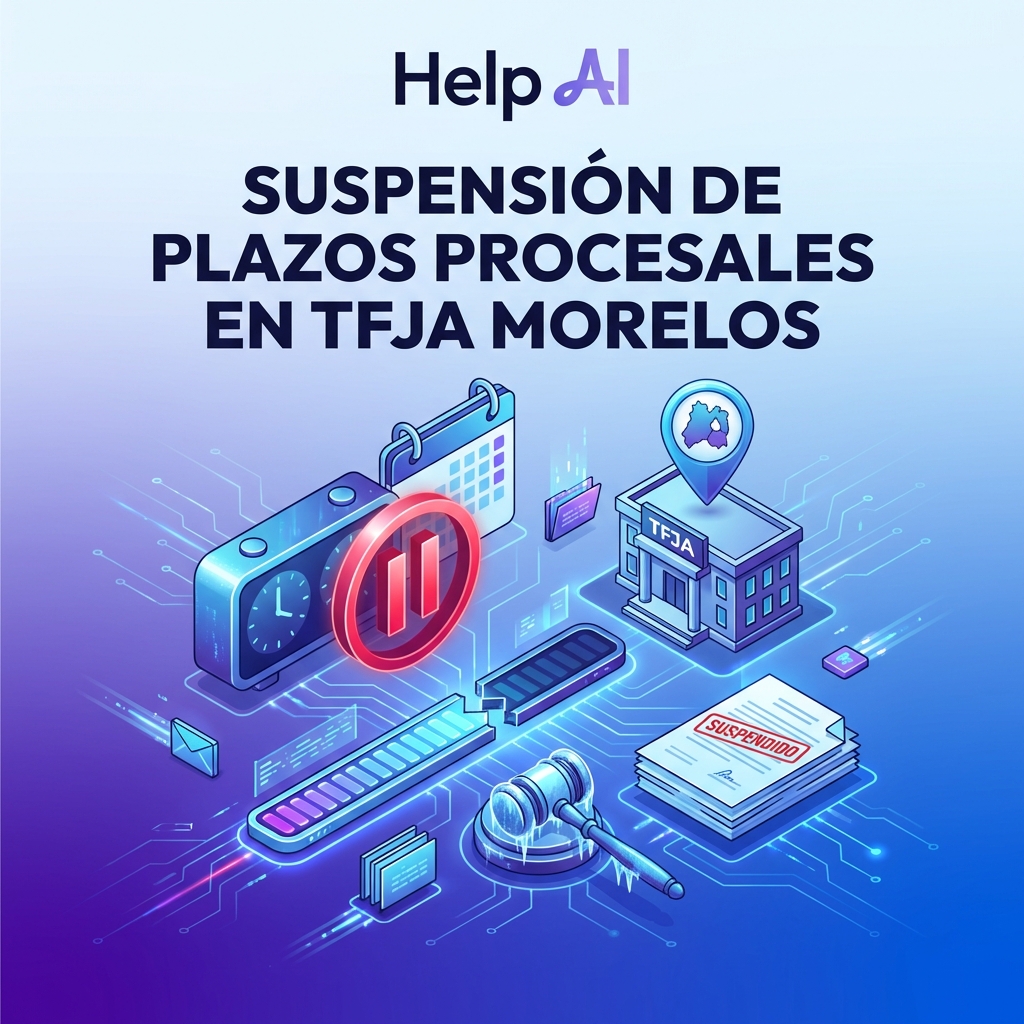 ⏳ ¿Litigas en Morelos? Verifica tus plazos procesales hoy mismo. El TFJA emite el acuerdo SRM/01/2026: se declara inhábil para la Sala Regional en Morelos por causas de fuerza mayor. ¡Evita la preclusión de tus recursos! 📂 help-ai.mx/blog-ia-legal-…
#Abogados #Morelos #TFJA