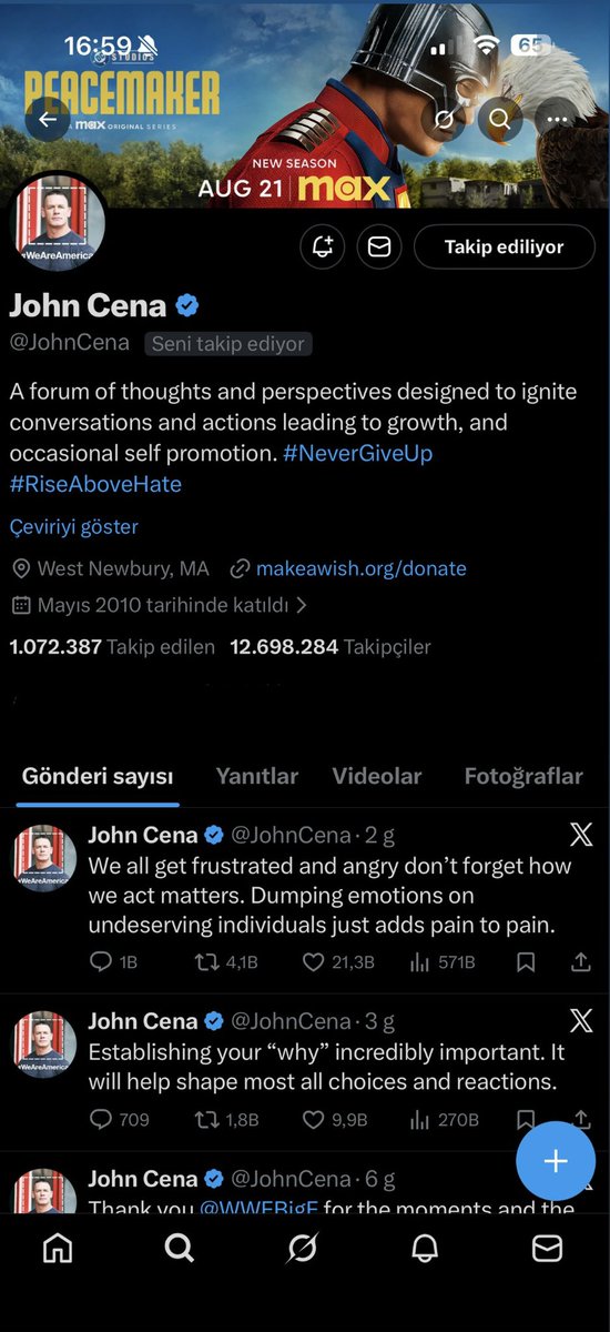 Ibrahim_karaca1's tweet photo. @srkntnyldz John Cena’yı Her Gördüğüm Zaman Benimle Takipleşmesi Aklıma Geliyor 😂 https://t.co/M1UHvnu81g