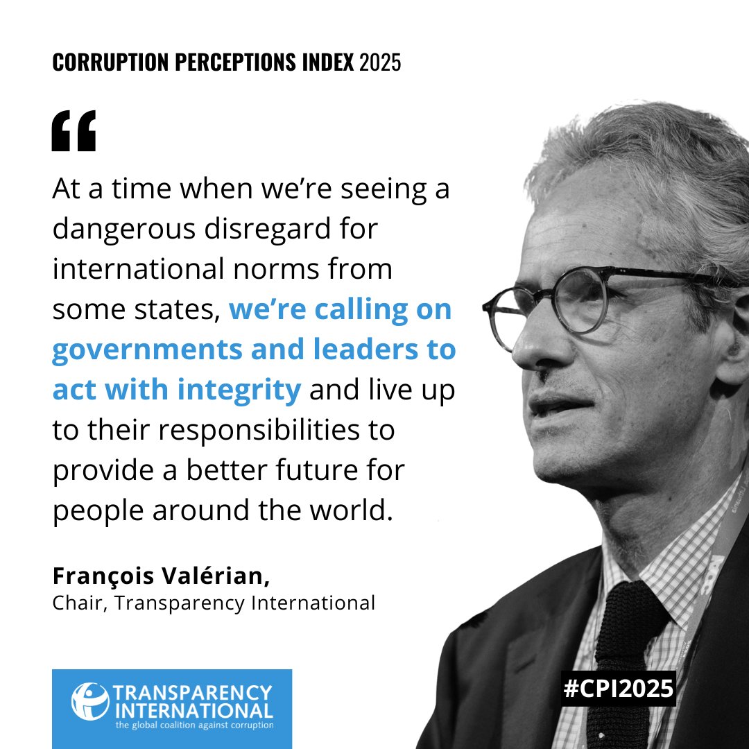 Transparency International tweet media