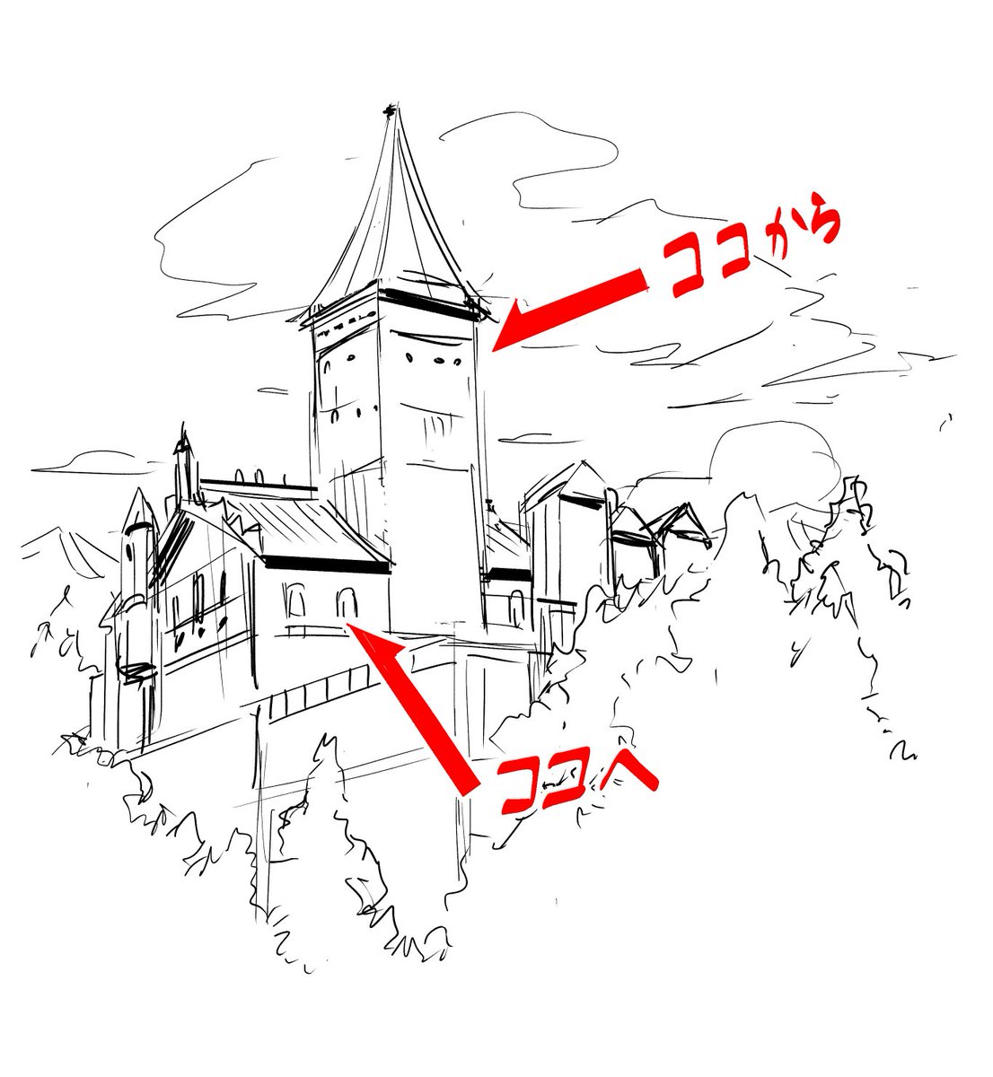 【ネタ】

腐れ貴人　大昔に不死の秘術に成功したものの肉体は崩れ続けている
後遺症で勃ちっぱなしのものを（本人にとって）美しく実用的にカスタムしている　

嫌ですね…

捕まった人　悪夢のさ中ですが、彼女はまだ正気です

やがて季節が一周りして…声の響く場所も幽閉塔から寝室へ移りました