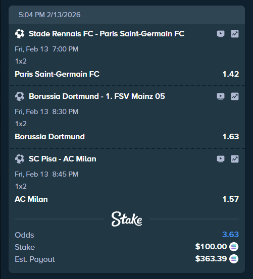 🔒SOCCER LOCK🔒

💰 If it CASHES:

$5 x 5
Like / Retweet &amp; Tag 2 Homies💸