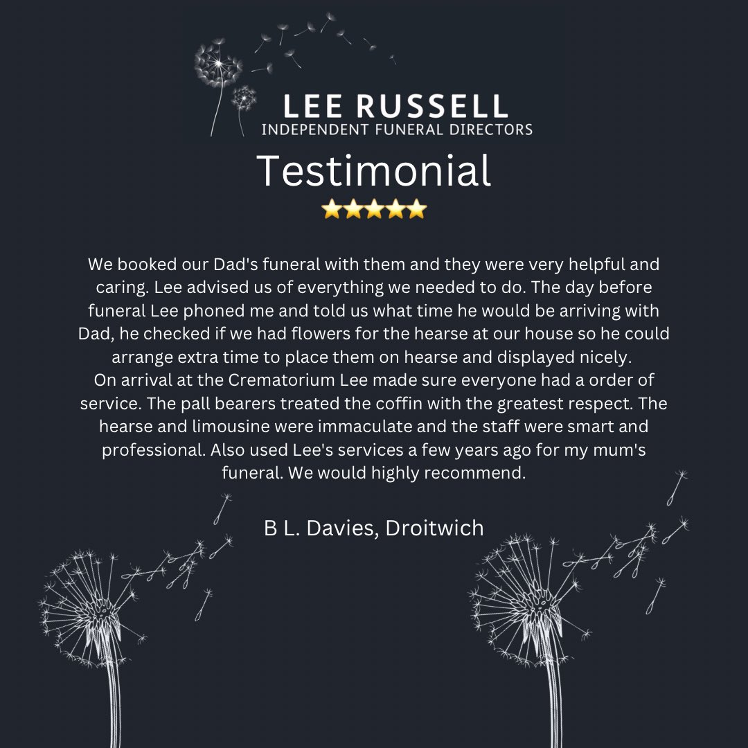 Lee Russell Independent Funeral Directors tweet media
