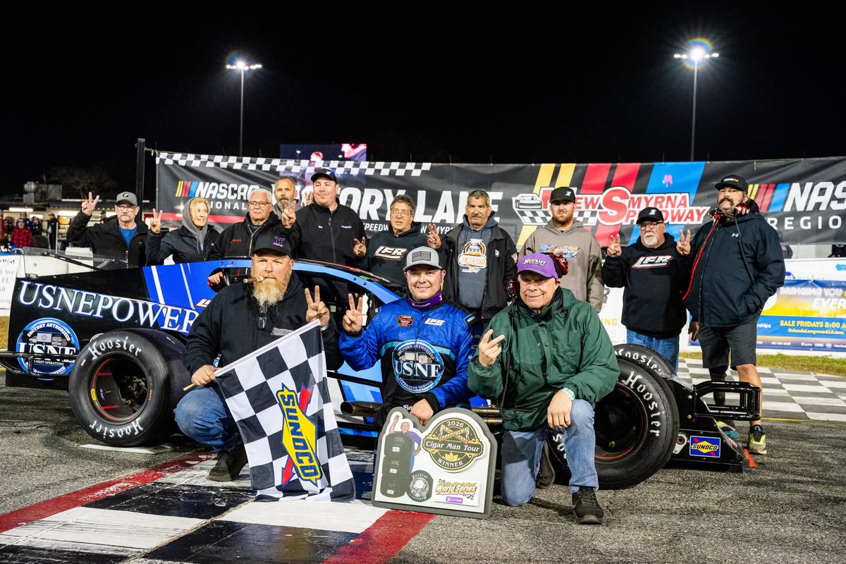 Back-to-back in the Tour Mods 👊 Congratulations to <a href="/PatrickEmerling/">Patrick Emerling</a> on consecutive wins at <a href="/newsmyrnaspdwy/">New Smyrna Speedway</a>  during the World Series of Asphalt Stock Car Racing.

📸 by Tom Morris Racing Photography