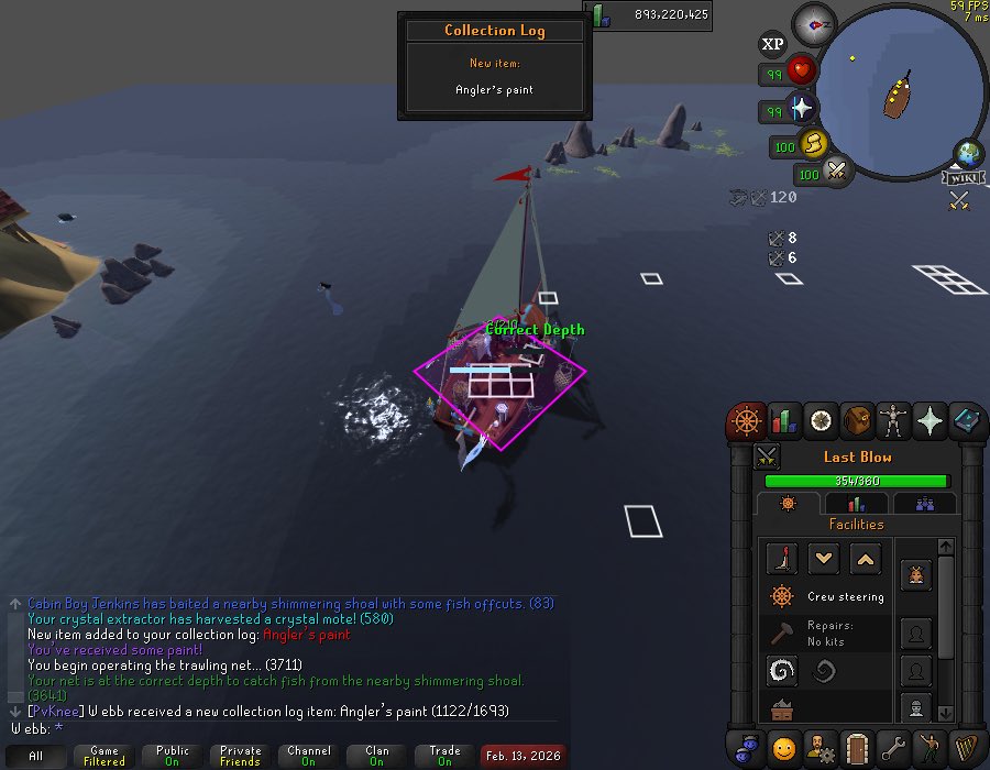 WebbySAO's tweet photo. Logged in for 1min 30seconds and got the Anglers paint finally after 250+hours. 83kc Inky paint not long after and I’ve now finished sailing! Back to slayer! https://t.co/gtogU4019h