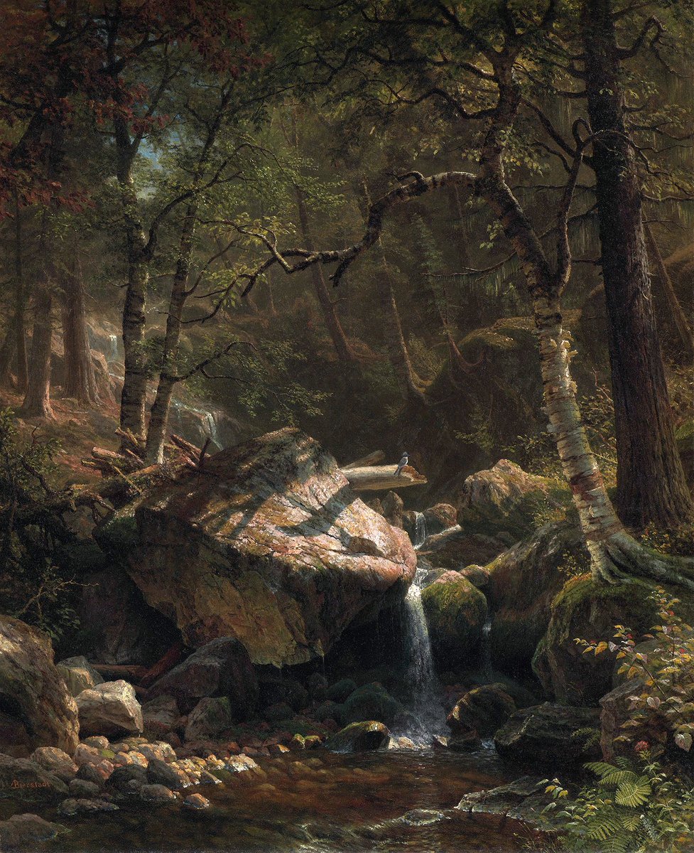 cartographer_s's tweet photo. Mountain Brook - Albert Bierstadt, 1863 https://t.co/m9f74xwSbU