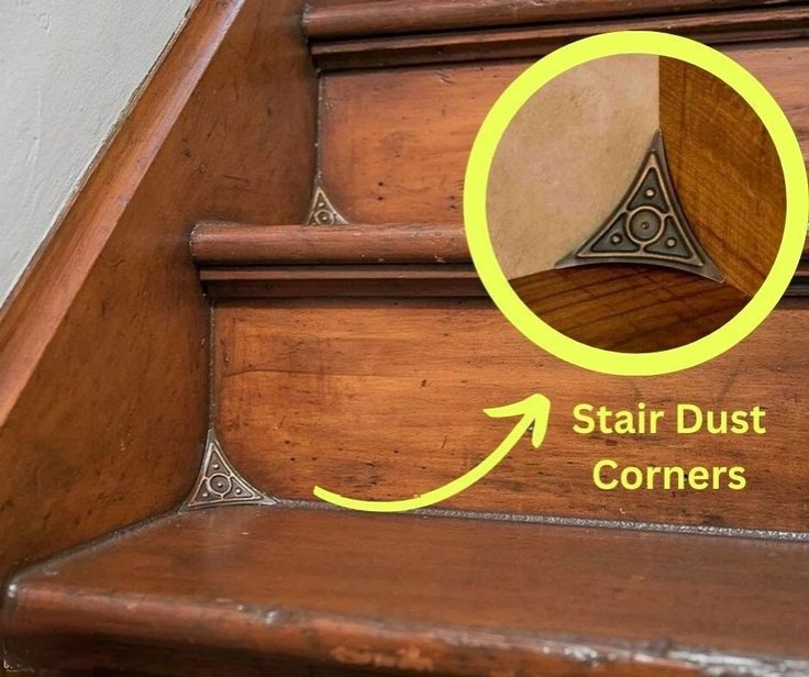 Stair Dust Corners a decorative and practical architectural feature popular in the late 19th century.