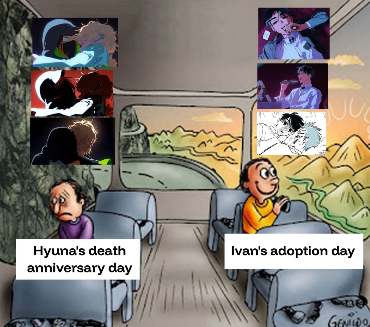 The two sides of me today