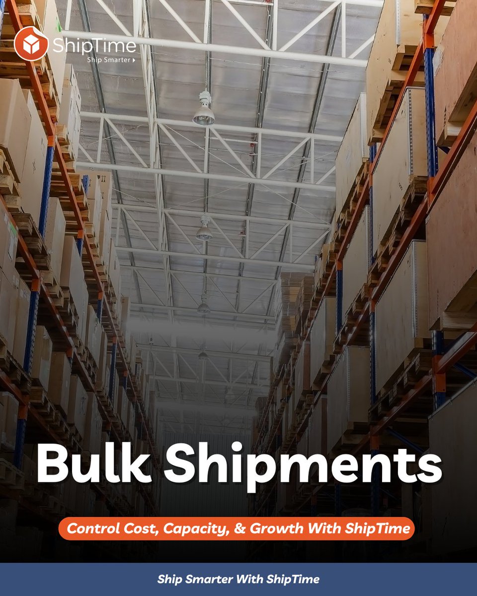 Bulk shipments are not just about moving more packages at once. They are about controlling cost, capacity, and delivery performance as volume grows📈

📦Reduce per-unit shipping costs
📫Maintain consistent delivery timelines 
🔎Simplify tracking and documentation