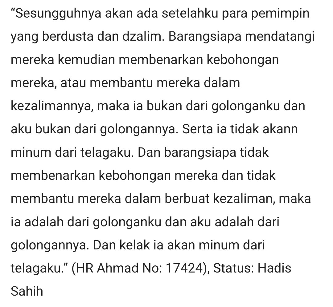 Bagi yang hidup di zaman penguasa zalim, ada petunjuknya juga dari Nabi.

Jangan terlibat dalam kezalimannya.

Konsekuensinya neraka. Ga disebut hitung-hitungan angka dosa lagi.