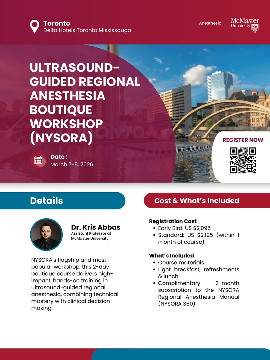 McMaster Anesthesia tweet media