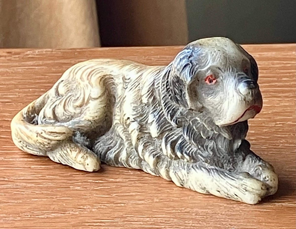 Pals! Mumsy just found this lovely little St. Bernard figure, circa 1940s and added it to the shoppy! RETWEET to help him find a new home! vintagetrunkandart.etsy.com/listing/445719…