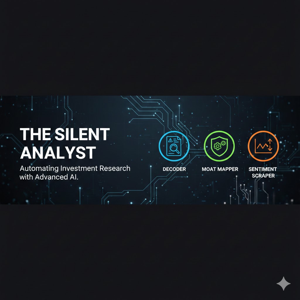 SilentAnalystAI's tweet photo. The Conclusion
Wall Street is chasing the pop, but the "Silent Analyst" strategy is about watching the data shift before the price does.I’m automating my entire research process with these LLM prompts.Full toolkit &amp; logic link is in my bio if you want to run these. https://t.co/U7VOIEg125